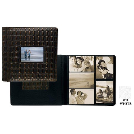 Frame Front Single Page Photo Album - White